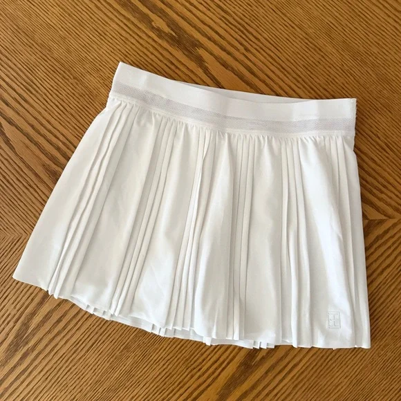 NIKE Court Advantage Dri-Fit Pleated Tennis Skirt - White - Picture 8 of 8